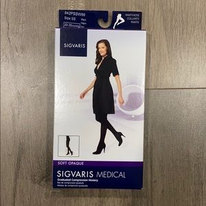 Sigvaris Medical Compression Hosiery -soft opaque black